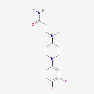 3-[[1-(3,4-difluorophenyl)piperidin-4-yl](methyl)amino]-N-methylpropanamide