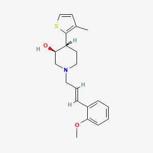 (3S*,4R*)-1-[(2E)-3-(2-methoxyphenyl)prop-2-en-1-yl]-4-(3-methyl-2-thienyl)piperidin-3-ol