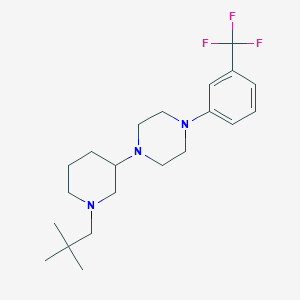 1-[1-(2,2-dimethylpropyl)-3-piperidinyl]-4-[3-(trifluoromethyl)phenyl]piperazine