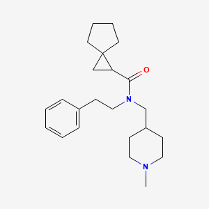 N-[(1-methyl-4-piperidinyl)methyl]-N-(2-phenylethyl)spiro[2.4]heptane-1-carboxamide