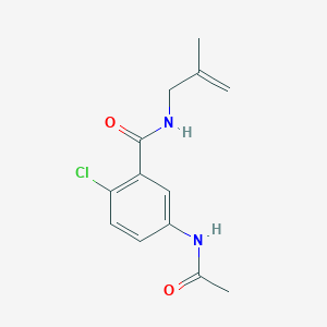 5-(acetylamino)-2-chloro-N-(2-methylprop-2-en-1-yl)benzamide