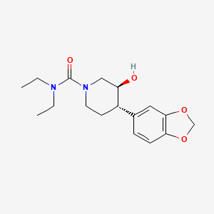 (3S,4S)-4-(1,3-benzodioxol-5-yl)-N,N-diethyl-3-hydroxypiperidine-1-carboxamide