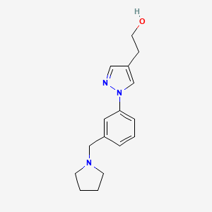 2-{1-[3-(pyrrolidin-1-ylmethyl)phenyl]-1H-pyrazol-4-yl}ethanol