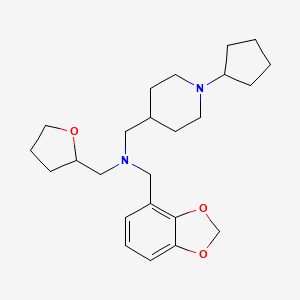 (1,3-benzodioxol-4-ylmethyl)[(1-cyclopentyl-4-piperidinyl)methyl](tetrahydro-2-furanylmethyl)amine