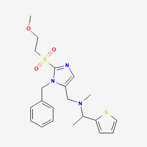 ({1-benzyl-2-[(2-methoxyethyl)sulfonyl]-1H-imidazol-5-yl}methyl)methyl[1-(2-thienyl)ethyl]amine