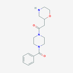 2-[2-(4-benzoyl-1-piperazinyl)-2-oxoethyl]morpholine hydrochloride