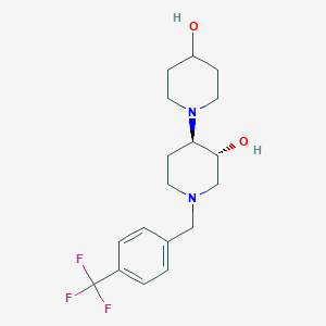 (3'R*,4'R*)-1'-[4-(trifluoromethyl)benzyl]-1,4'-bipiperidine-3',4-diol