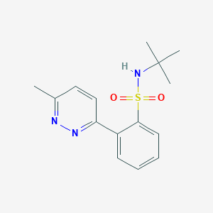 N-tert-butyl-2-(6-methylpyridazin-3-yl)benzenesulfonamide