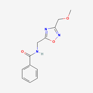 N-[[3-(methoxymethyl)-1,2,4-oxadiazol-5-yl]methyl]benzamide