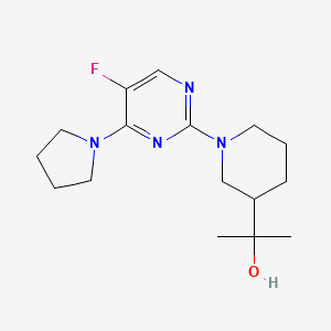 2-[1-(5-fluoro-4-pyrrolidin-1-ylpyrimidin-2-yl)piperidin-3-yl]propan-2-ol