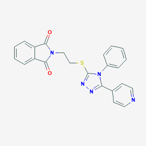 2-(2-{[4-phenyl-5-(4-pyridinyl)-4H-1,2,4-triazol-3-yl]sulfanyl}ethyl)-1H-isoindole-1,3(2H)-dione