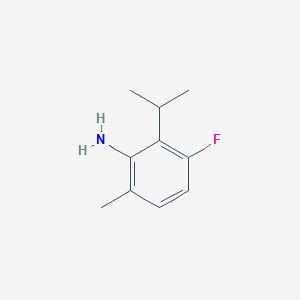 molecular formula C10H14FN B038004 3-Fluoro-6-methyl-2-(propan-2-yl)aniline CAS No. 121286-46-2