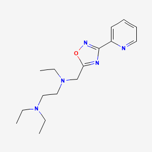 N,N,N'-triethyl-N'-{[3-(2-pyridinyl)-1,2,4-oxadiazol-5-yl]methyl}-1,2-ethanediamine