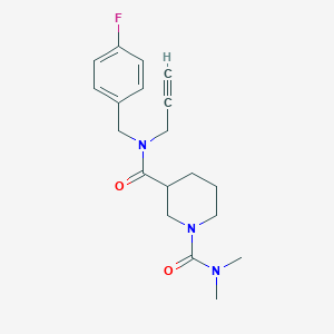 N~3~-(4-fluorobenzyl)-N~1~,N~1~-dimethyl-N~3~-prop-2-yn-1-ylpiperidine-1,3-dicarboxamide