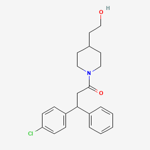 2-{1-[3-(4-chlorophenyl)-3-phenylpropanoyl]-4-piperidinyl}ethanol