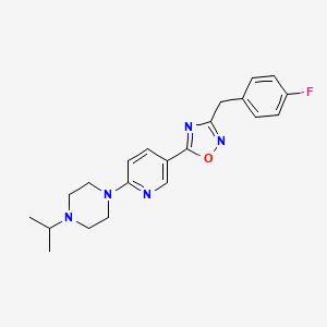 1-{5-[3-(4-fluorobenzyl)-1,2,4-oxadiazol-5-yl]-2-pyridinyl}-4-isopropylpiperazine