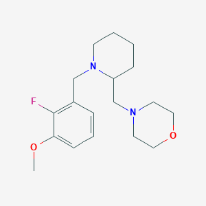 4-{[1-(2-fluoro-3-methoxybenzyl)piperidin-2-yl]methyl}morpholine