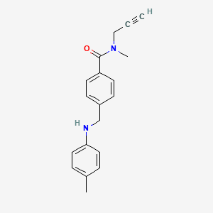 N-methyl-4-{[(4-methylphenyl)amino]methyl}-N-prop-2-yn-1-ylbenzamide