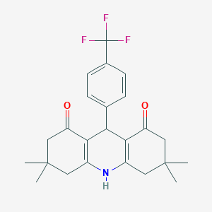 3,3,6,6-tetramethyl-9-[4-(trifluoromethyl)phenyl]-3,4,6,7,9,10-hexahydro-1,8(2H,5H)-acridinedione