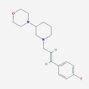 4-[1-[(E)-3-(4-fluorophenyl)prop-2-enyl]piperidin-3-yl]morpholine