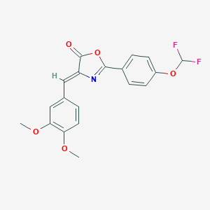 2-[4-(difluoromethoxy)phenyl]-4-(3,4-dimethoxybenzylidene)-1,3-oxazol-5(4H)-one