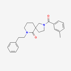 2-(3-methylbenzoyl)-7-(2-phenylethyl)-2,7-diazaspiro[4.5]decan-6-one