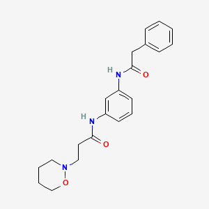 3-(1,2-oxazinan-2-yl)-N-{3-[(phenylacetyl)amino]phenyl}propanamide