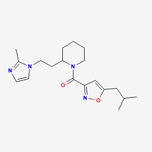 1-[(5-isobutylisoxazol-3-yl)carbonyl]-2-[2-(2-methyl-1H-imidazol-1-yl)ethyl]piperidine