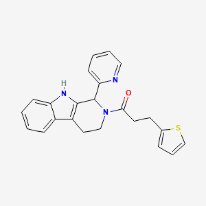 1-(2-pyridinyl)-2-[3-(2-thienyl)propanoyl]-2,3,4,9-tetrahydro-1H-beta-carboline