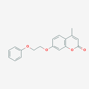 molecular formula C18H16O4 B380061 4-methyl-7-(2-phenoxyethoxy)-2H-chromen-2-one CAS No. 342778-68-1