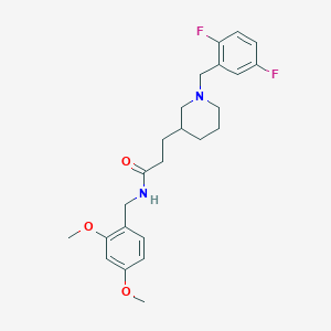 3-[1-(2,5-difluorobenzyl)-3-piperidinyl]-N-(2,4-dimethoxybenzyl)propanamide