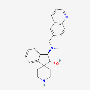 (1R,2R)-1-[methyl(quinolin-6-ylmethyl)amino]spiro[1,2-dihydroindene-3,4'-piperidine]-2-ol