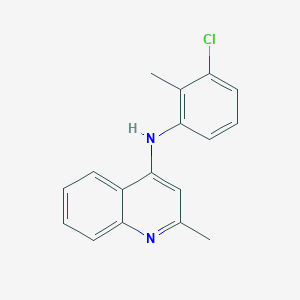 molecular formula C17H15ClN2 B380065 N-(3-chloro-2-methylphenyl)-2-methylquinolin-4-amine 