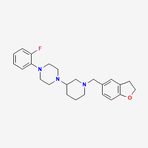 1-[1-(2,3-dihydro-1-benzofuran-5-ylmethyl)-3-piperidinyl]-4-(2-fluorophenyl)piperazine