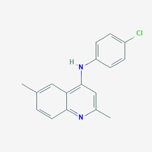 molecular formula C17H15ClN2 B380068 N-(4-chlorophenyl)-2,6-dimethylquinolin-4-amine 