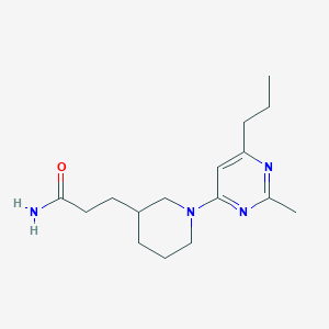 3-[1-(2-methyl-6-propylpyrimidin-4-yl)piperidin-3-yl]propanamide