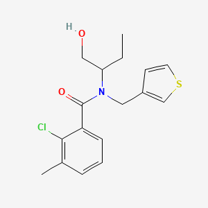 2-chloro-N-[1-(hydroxymethyl)propyl]-3-methyl-N-(3-thienylmethyl)benzamide