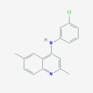 molecular formula C17H15ClN2 B380073 N-(3-chlorophenyl)-2,6-dimethylquinolin-4-amine 