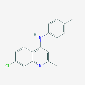 molecular formula C17H15ClN2 B380076 7-chloro-2-methyl-N-(4-methylphenyl)quinolin-4-amine 