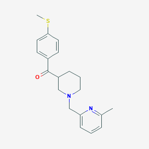 {1-[(6-methyl-2-pyridinyl)methyl]-3-piperidinyl}[4-(methylthio)phenyl]methanone