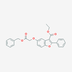 Ethyl 5-[2-(benzyloxy)-2-oxoethoxy]-2-phenyl-1-benzofuran-3-carboxylate