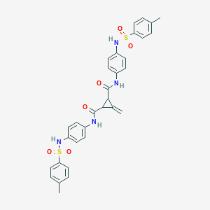 molecular formula C32H30N4O6S2 B380081 3-methylidene-1-N,2-N-bis[4-[(4-methylphenyl)sulfonylamino]phenyl]cyclopropane-1,2-dicarboxamide CAS No. 326609-47-6