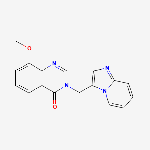 molecular formula C17H14N4O2 B3800815 3-(imidazo[1,2-a]pyridin-3-ylmethyl)-8-methoxyquinazolin-4(3H)-one 