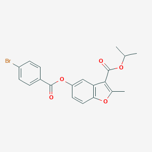 Isopropyl 5-[(4-bromobenzoyl)oxy]-2-methyl-1-benzofuran-3-carboxylate