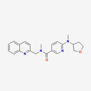 N-methyl-6-[methyl(tetrahydro-3-furanyl)amino]-N-(2-quinolinylmethyl)nicotinamide