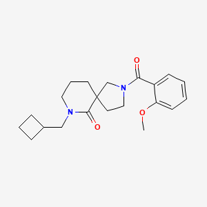 7-(cyclobutylmethyl)-2-(2-methoxybenzoyl)-2,7-diazaspiro[4.5]decan-6-one