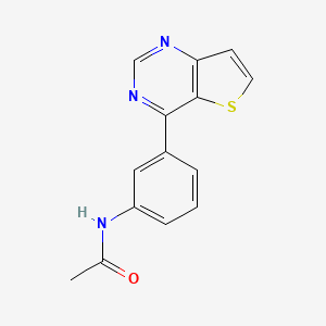 N-(3-thieno[3,2-d]pyrimidin-4-ylphenyl)acetamide