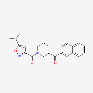 {1-[(5-isopropyl-3-isoxazolyl)carbonyl]-3-piperidinyl}(2-naphthyl)methanone