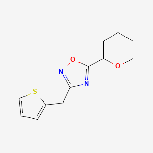 5-(tetrahydro-2H-pyran-2-yl)-3-(2-thienylmethyl)-1,2,4-oxadiazole