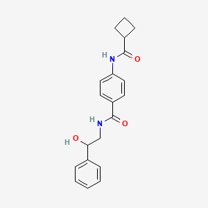 4-[(cyclobutylcarbonyl)amino]-N-(2-hydroxy-2-phenylethyl)benzamide